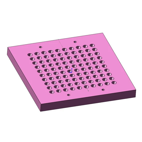 Mẫu hỗ trợ cho Bộ phun 100 lỗ CBD