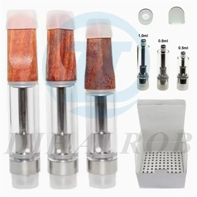 Thuốc lá nguyên tử trống vape máy bay hơi bút bình đựng thuốc nhỏ giọt bằng gỗ
